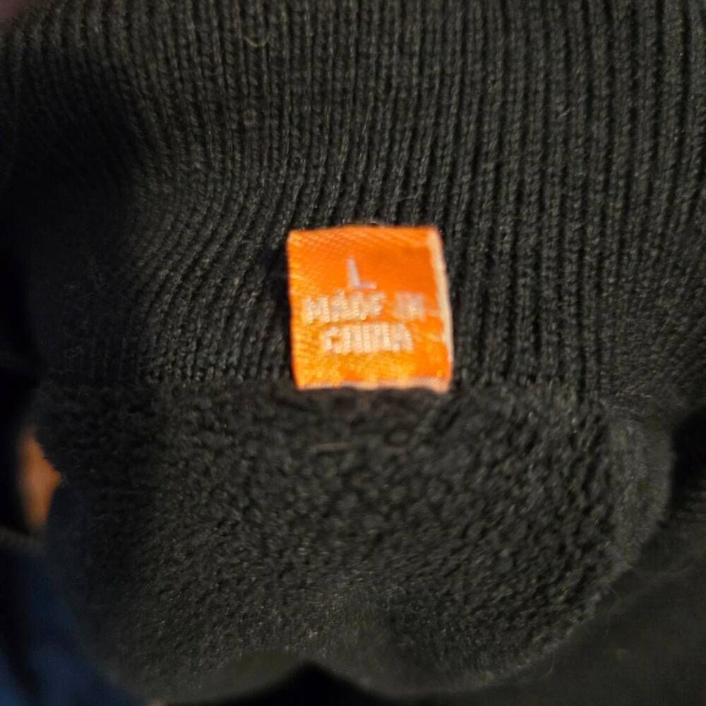 Robert Comstock Bomber Jacket Size Large Black - image 8